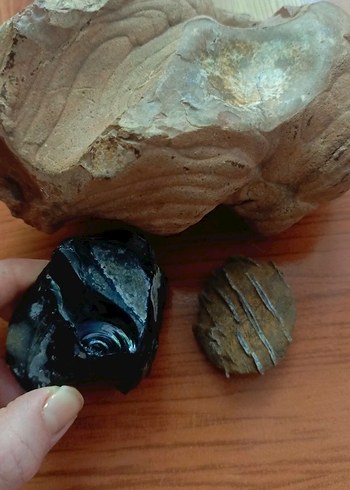 Beden Siyah Ağlayan ObsidyenDoğal Taş Parçalar