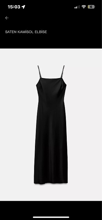 Zara Zara saten elbise