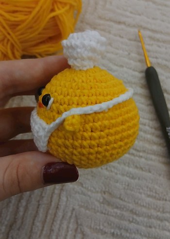 Aşçı Civciv Örgü Oyuncak - Görsel 4