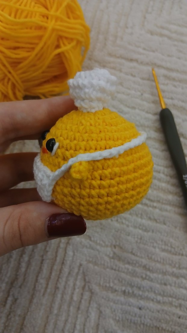 Aşçı Civciv Örgü Oyuncak - Görsel 4