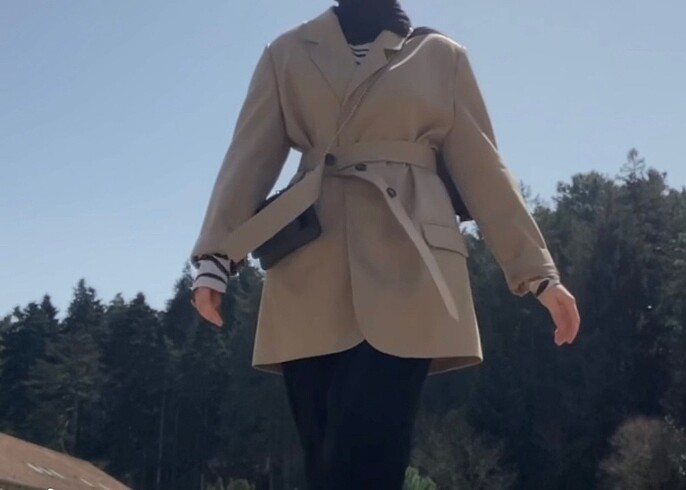 m Beden camel Renk Camel trençkot