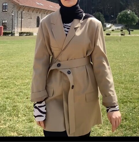 Mango Camel trençkot