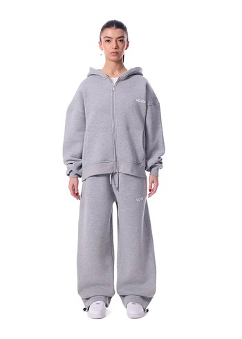 Gri Fermuarlı Kadın Sweatshirt - Görsel 2