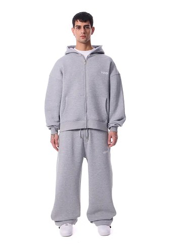 Gri Fermuarlı Kadın Sweatshirt - Görsel 4