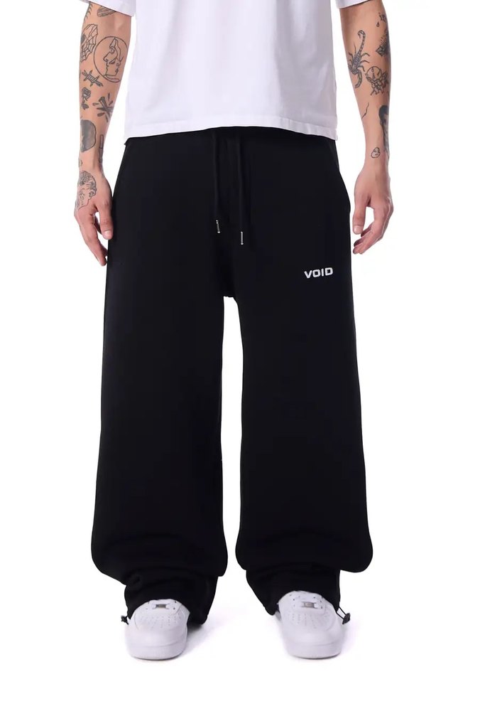 Siyah Rahat Kesim Kadın Eşofman Altı - Görsel 3