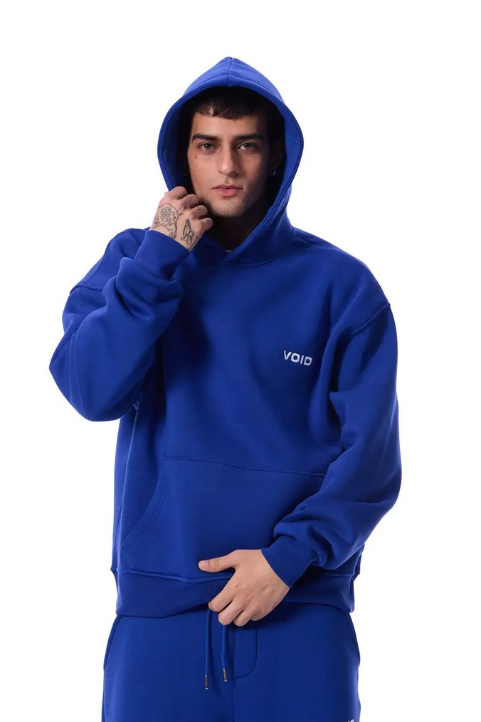 Kadın Mavi Rahat Kesim Sweatshirt - Görsel 3