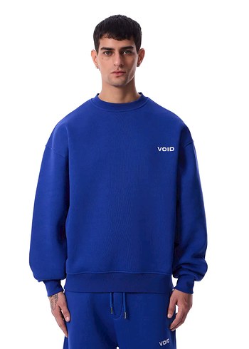 Kadın Mavi Rahat Kesim Sweatshirt - Görsel 2