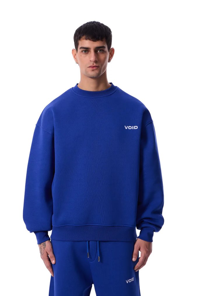 Kadın Mavi Rahat Kesim Sweatshirt - Görsel 2