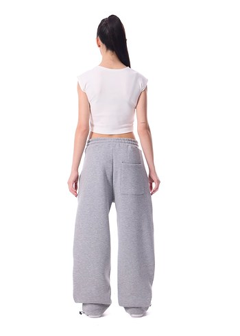 Kadın Gri Rahat Kesim Eşofman Altı - Görsel 6