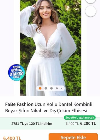 44 Beden İnce İşlemeli Bohem V Yaka Uzun Elbise