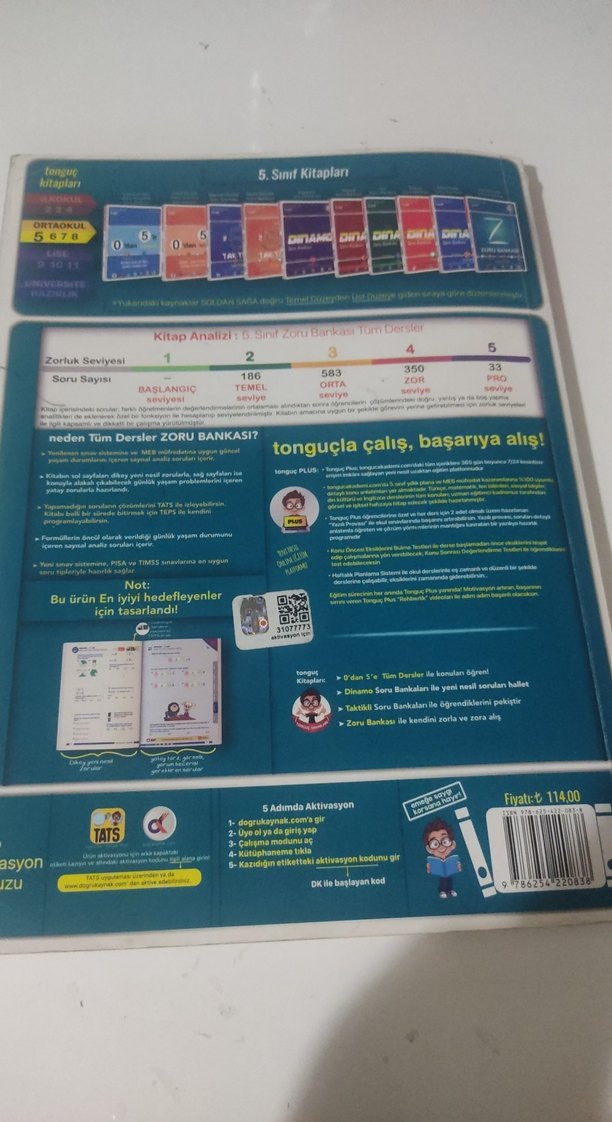 Tonguç 5. Sınıf Zoru Bankası Tüm Dersler - Görsel 2