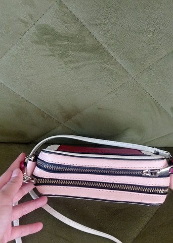 Marc Jacobs Beyaz Baskılı Deri Kadın Çapraz Çanta