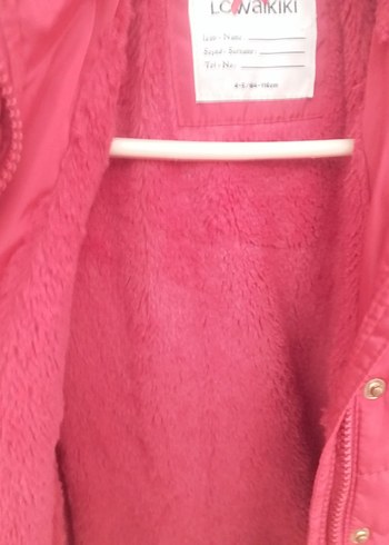 Kürklü Pembe Kız Montu - Görsel 3