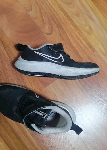 Kız Çocuk Siyah Cırtlı Spor Ayakkabı 29.5 - Görsel 4