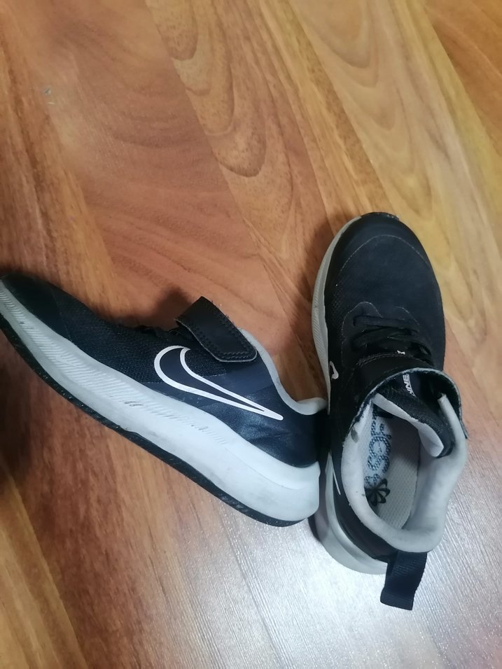 Kız Çocuk Siyah Cırtlı Spor Ayakkabı 29.5 - Görsel 5