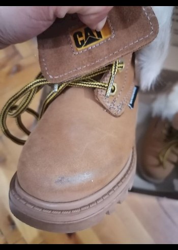 Bej Süet Kürklü Kız Çocuk Bot - Görsel 8