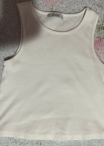 Kadın Beyaz tank top atlet - Görsel 3