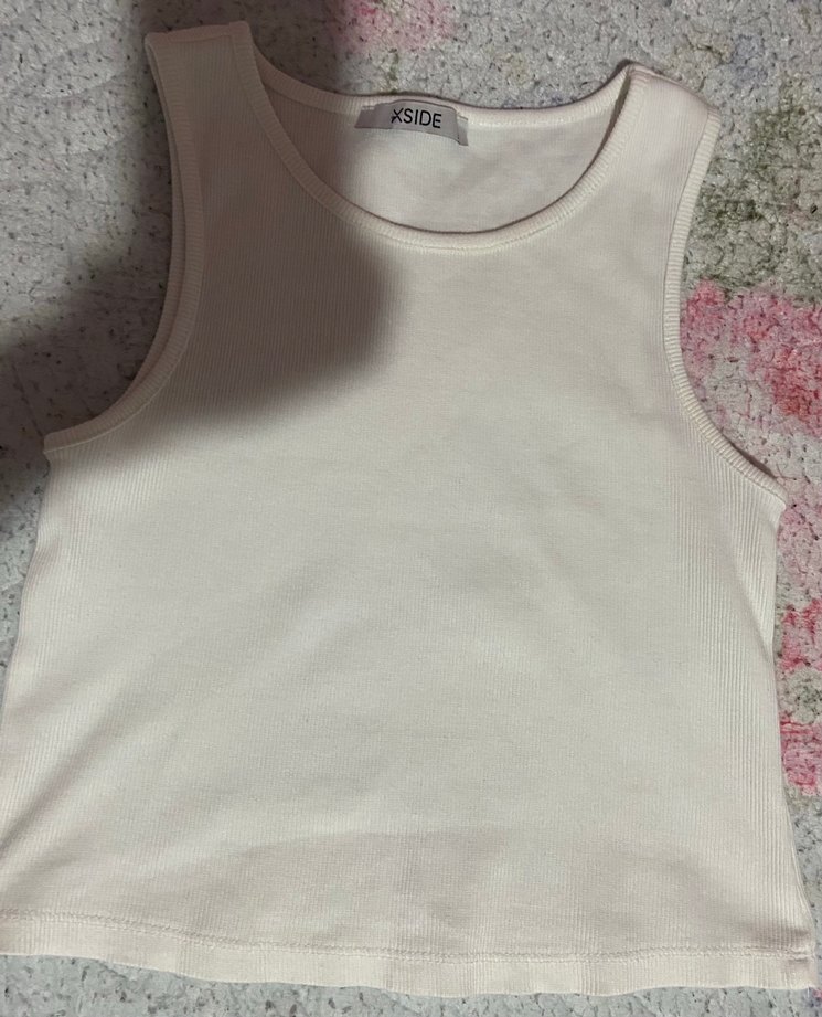 Kadın Beyaz tank top atlet - Görsel 4