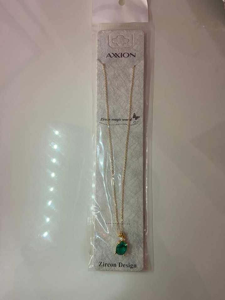 Uzun Zincirli Turkuaz Taşlı Kadın Kolye - Görsel 2