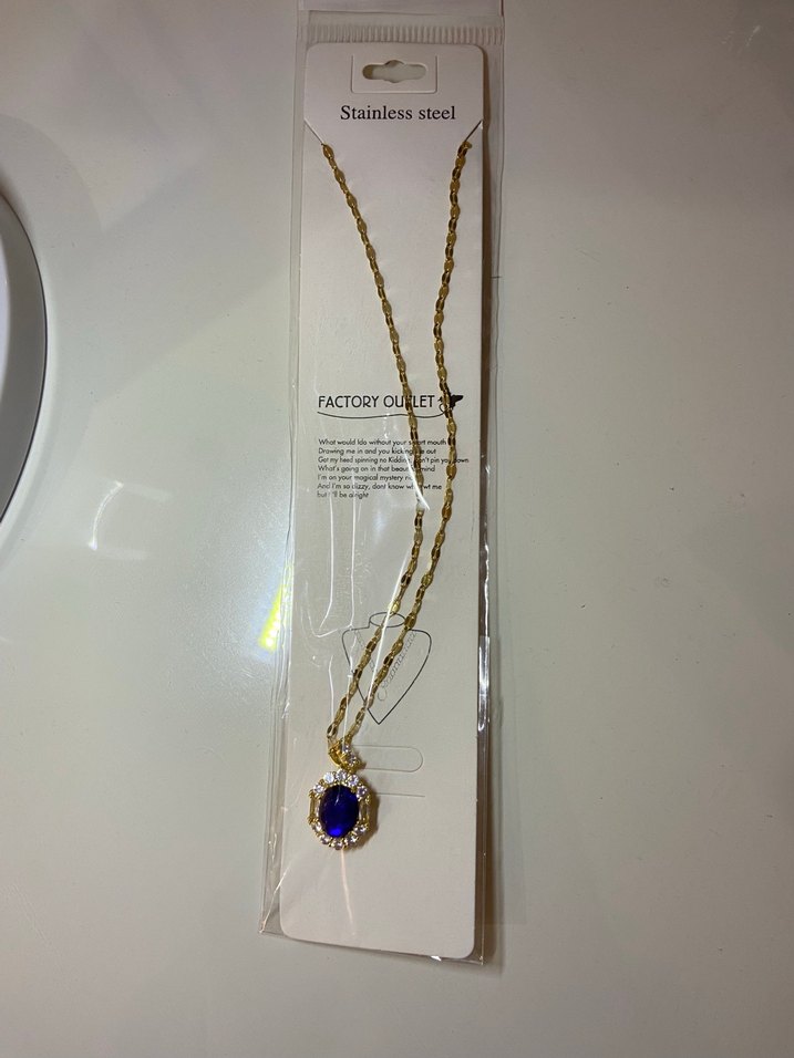 Tas Detayli Kolye celik - Görsel 3