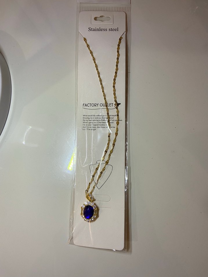 Tas Detayli Kolye celik - Görsel 4