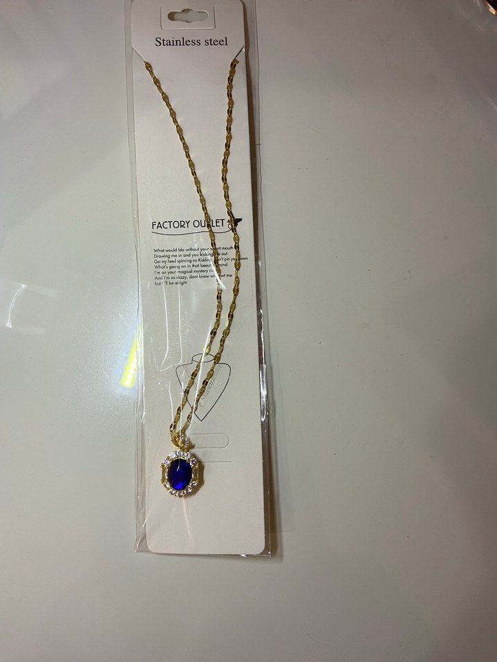 Tas Detayli Kolye celik - Görsel 2