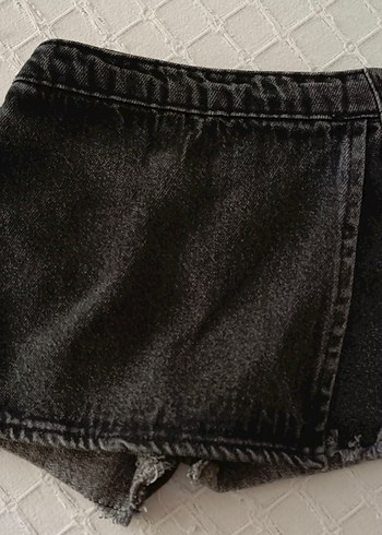 LC Waikiki Siyah Kot Mini Şort