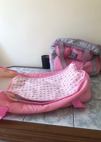 Pembe Desenli Bebek Çantası