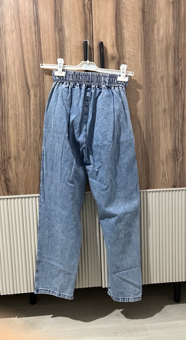 Kadın Mavi  Dar Kesim Denim Pantolon - Görsel 2