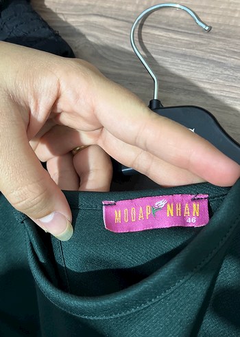 Drapeli Uzun Kollu Yeşil Kadın Elbise - Görsel 3