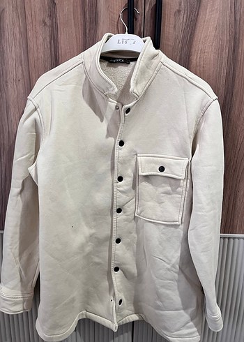 Düğmeli bej erkek Ceket - Görsel 2