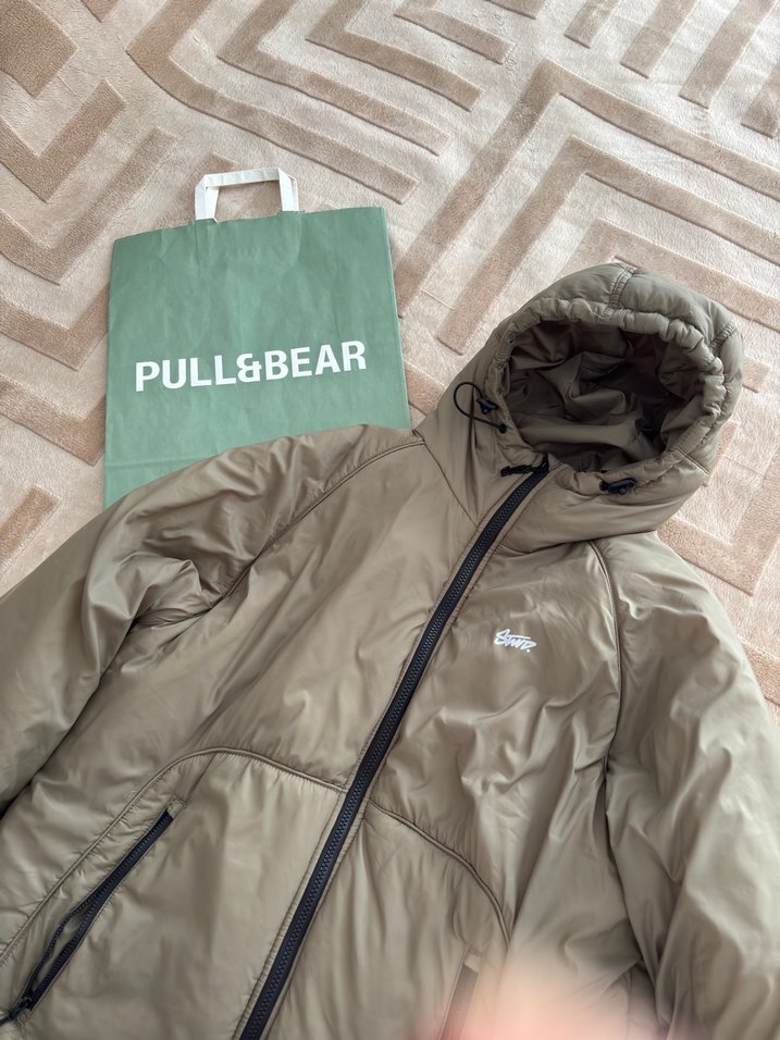 Pull&Bear Bej Şişme Mont — görsel 2/5