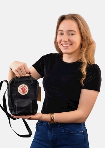 Diğer Pembe Baskılı Denim Sırt Çantası