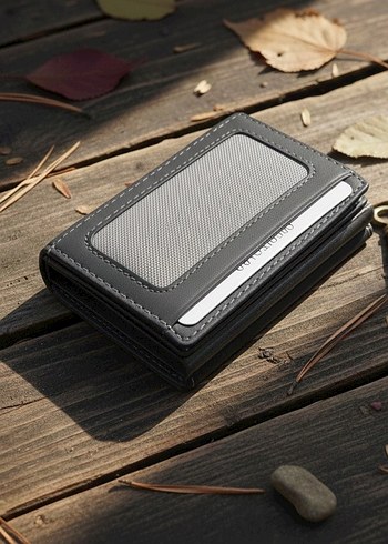 Gri Renk Erkek Mekanizmalı Kredi Kartlık ve Cüzdan - Görsel 2