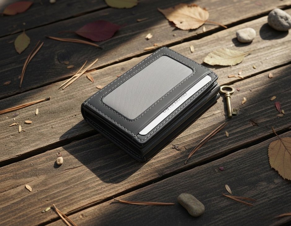 Gri Renk Erkek Mekanizmalı Kredi Kartlık ve Cüzdan - Görsel 2