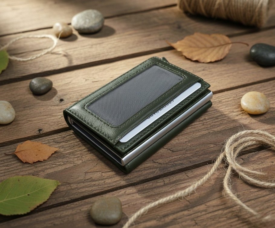 Mekanizmalı Hakiki Deri Kredi Kartlık Ve Erkek Cüzdan - Görsel 2