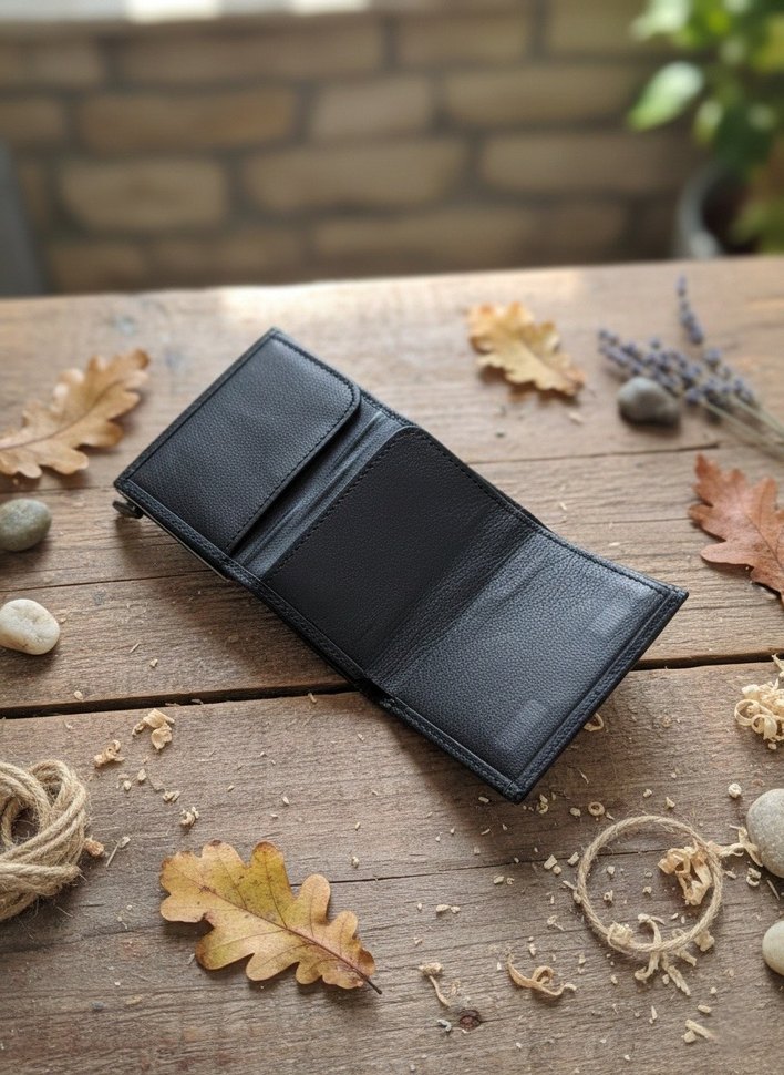 Hakiki Deri Mekanizmalı Siyah Erkek Cüzdan ve Kredi Kartlık - Görsel 3