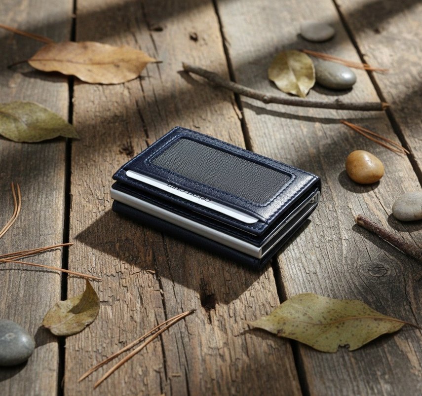 Nakış Detaylı Mekanizmalı Kredi Kartlık ve Erkek Cüzdan - Görsel 2