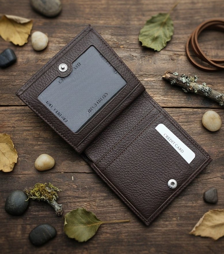 Kadın Kahverengi Deri Kadın Cüzdan - Görsel 2