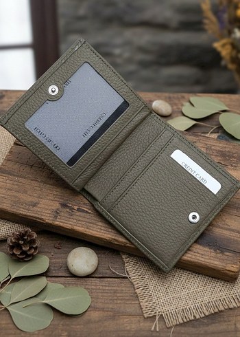 Modern Klasik vizon Deri Kadın Cüzdanı - Görsel 2