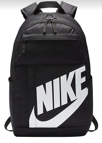 Nike Siyah Baskılı Fermuarlı Sırt Çantası
