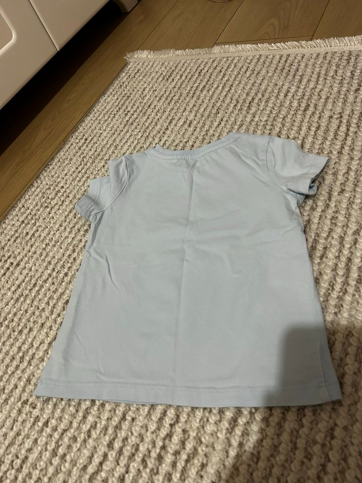 Kız Çocuk Gri Kısa Kollu Unicorn Baskılı Tişört - Görsel 2