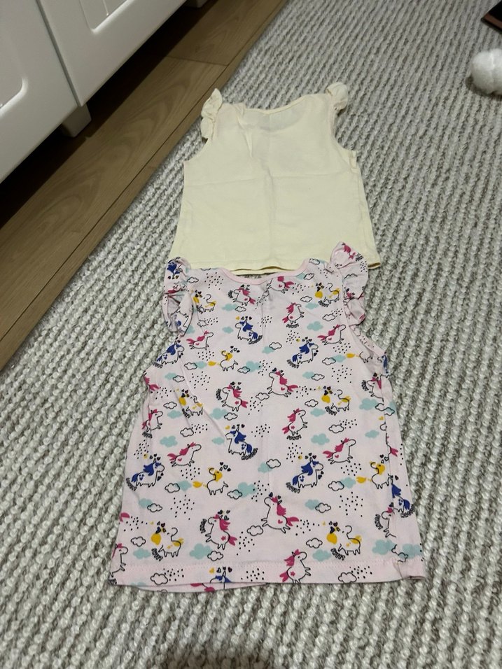 Kız bebek Çok Renkli Pamuklu ve beyaz renkli tişörtler - Görsel 2