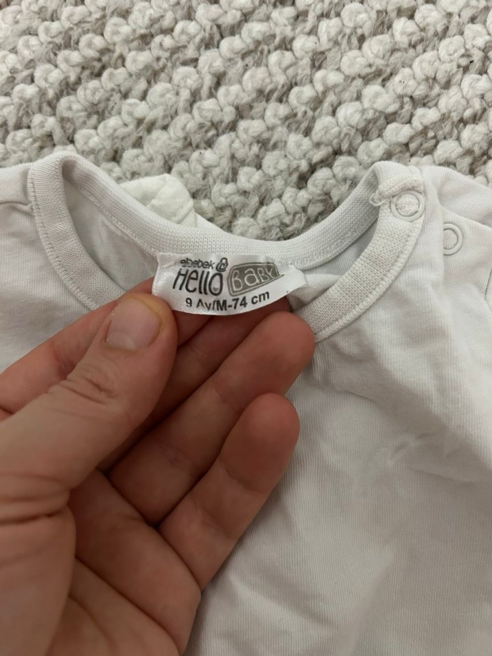 Beyaz bebek Kısa Kollu tişörtler - Görsel 3