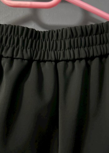 Kadın Siyah Kemerli Dar Kesim Kumaş Pantolon - Görsel 6