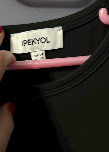 Siyah Uzun Kollarsız Salaş Elbise - Görsel 2