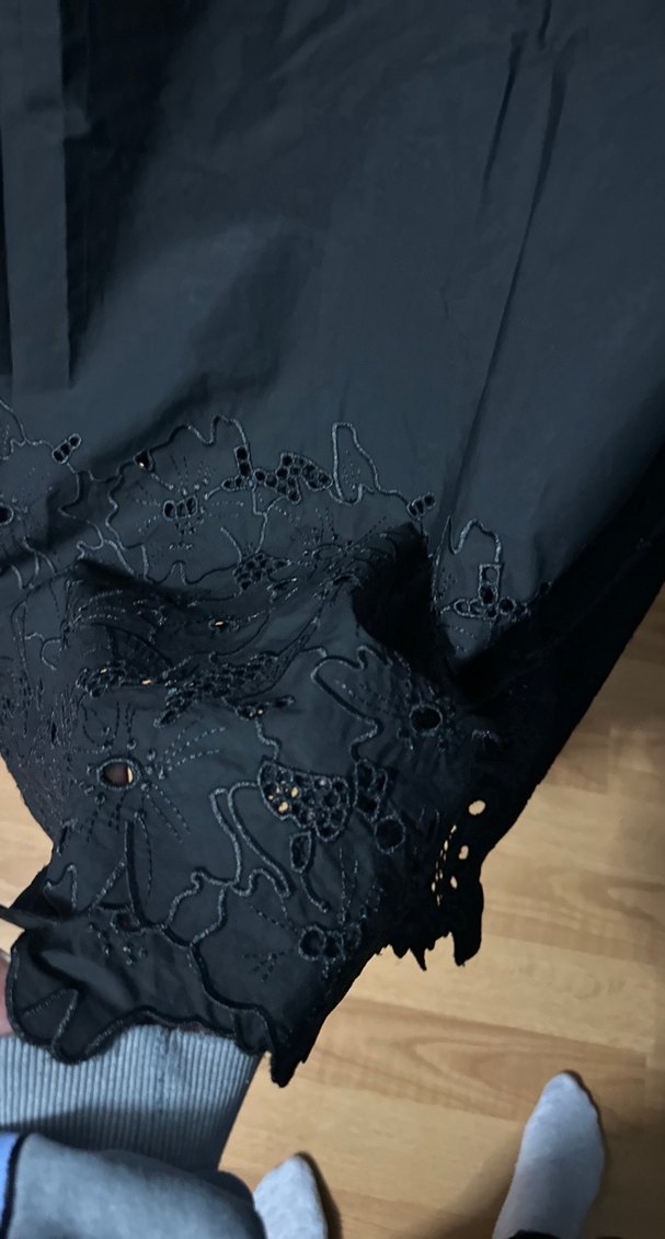 Siyah Uzun Kollarsız Salaş Elbise - Görsel 4