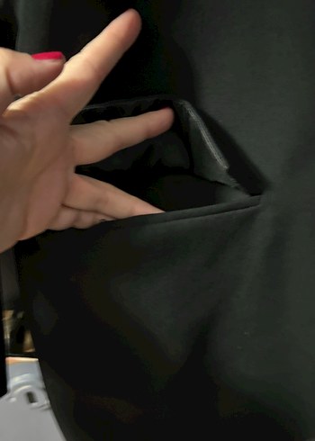 Siyah Düğmeli Kadın Blazer Ceket - Görsel 5