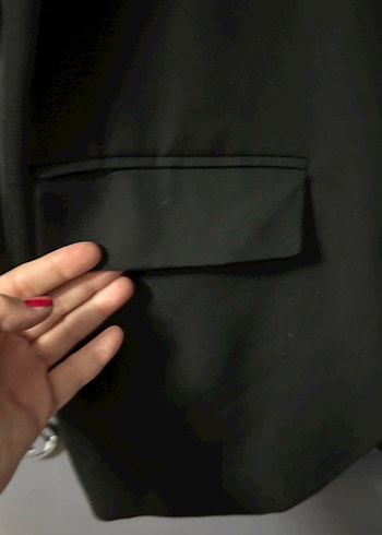 Siyah Düğmeli Kadın Blazer Ceket - Görsel 6