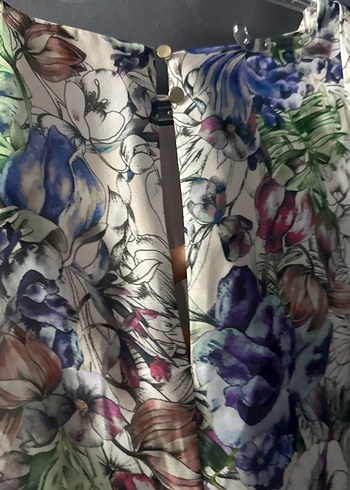 Çiçek Desenli Uzun Bohem Elbise - Görsel 7